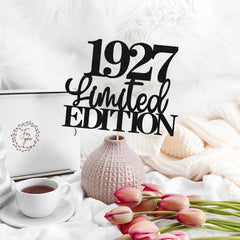 EONNCNT ornate 1927 cake topper for a refined 99th birthday celebration.