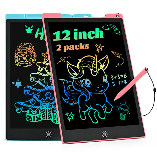 EooCoo 12-inch LCD drawing board front view for kids' doodling on the go.