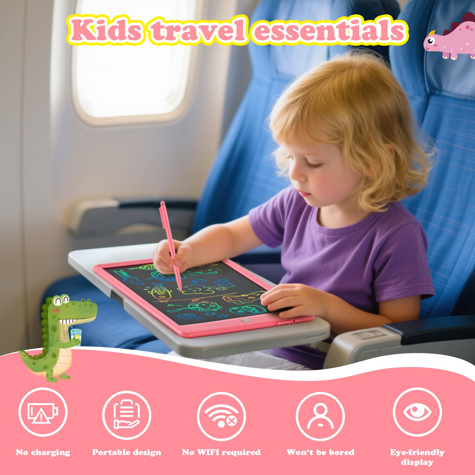 Two-pack doodle boards providing shared creative fun for siblings and friends