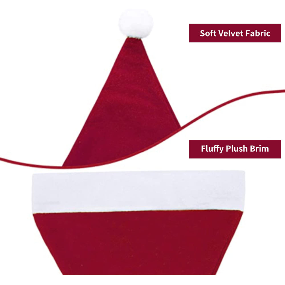 Eoocan Santa Hat double-layer interior provides extra warmth.