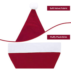 Eoocan Santa Hat double-layer interior provides extra warmth.