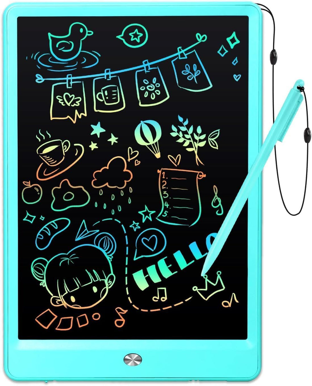 EooCoo LCD Writing Tablet with 10-inch colorful screen for mess-free doodling on the go