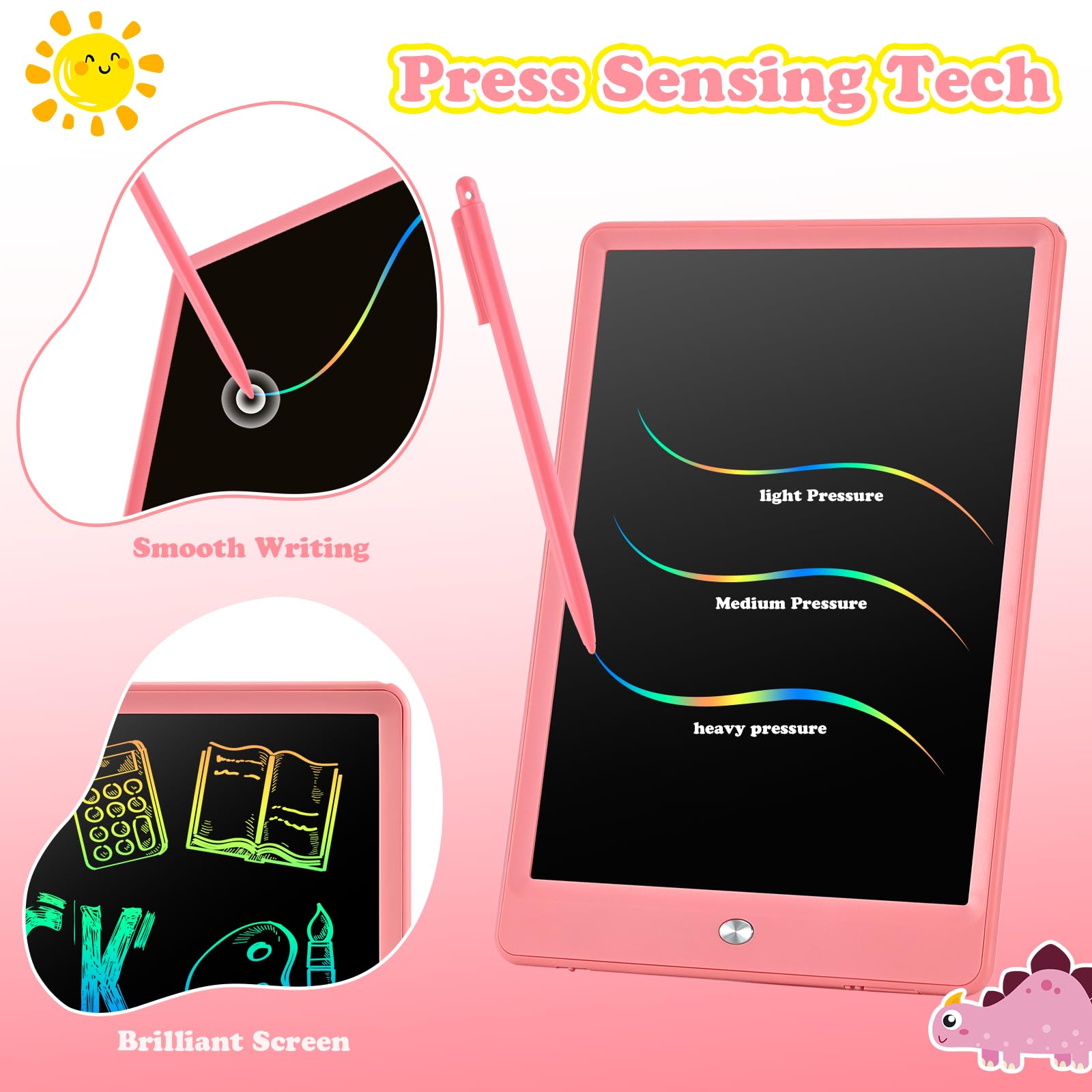 EooCoo LCD Writing Tablet lock function prevents accidental deletions