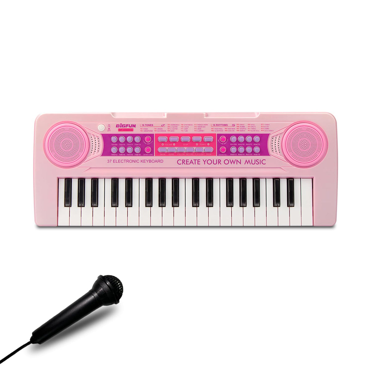 EOOLEOW kids piano with lighting follow mode guides young players through notes