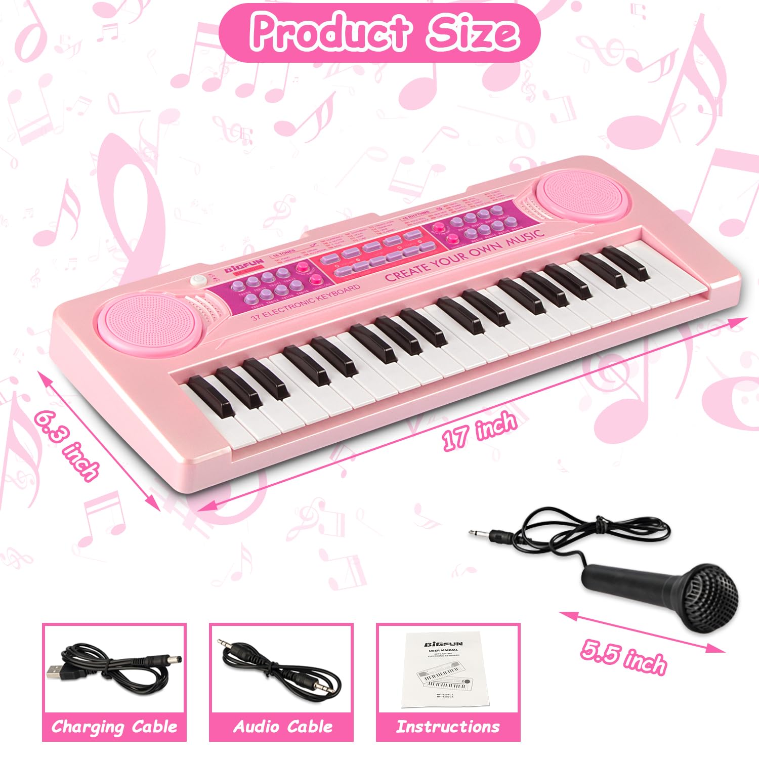 EOOLEOW detachable microphone lets children sing along while learning