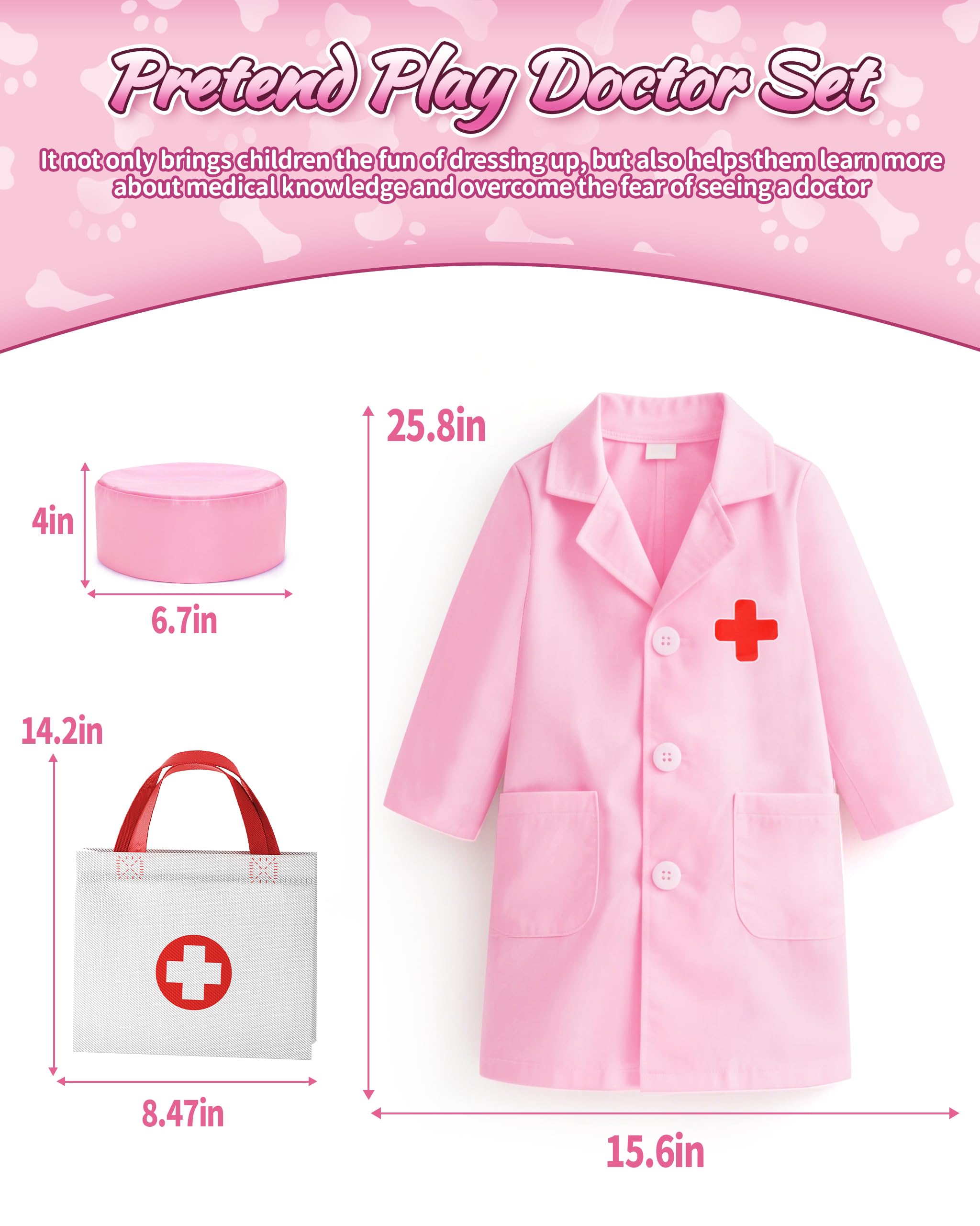 Eohemeral Pet Vet Kit light effects enhance pretend doctor visits