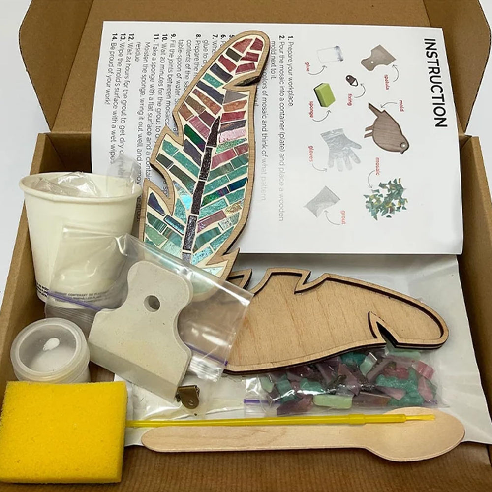 EOQIFJM DIY mosaic art kit for adults fosters calm creativity