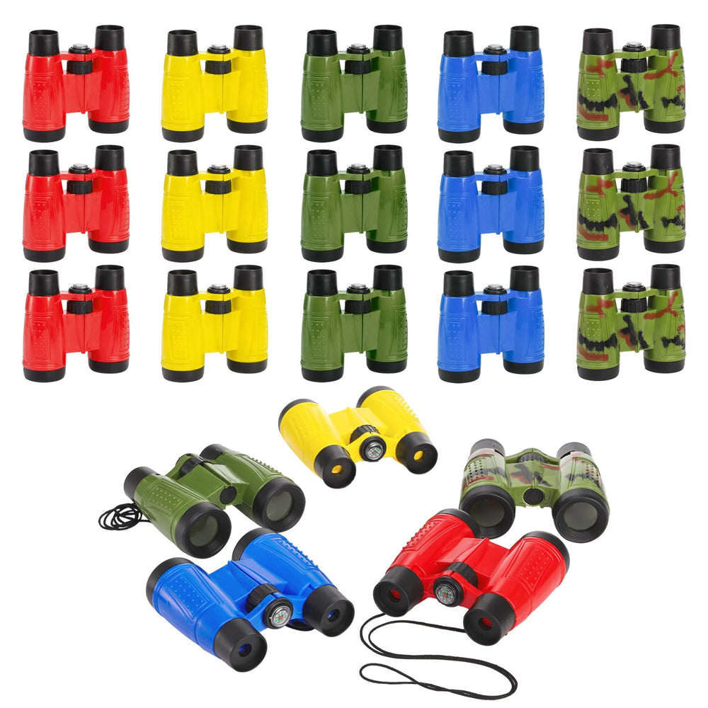 Eorbow kids binoculars 20 pack with compass for outdoor exploration