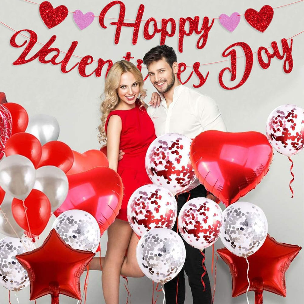 Eostankr Valentines banner room decor ideas for parties and celebrations