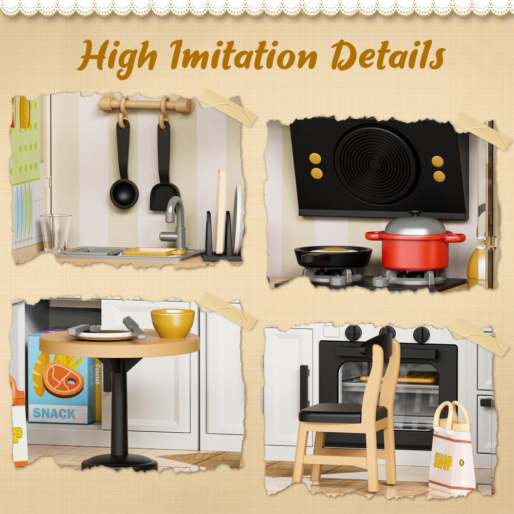 EP Exercise N Play miniature kitchen furniture details and textures
