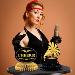 Epakh top hat centerpiece accents 1920s tables with classic style