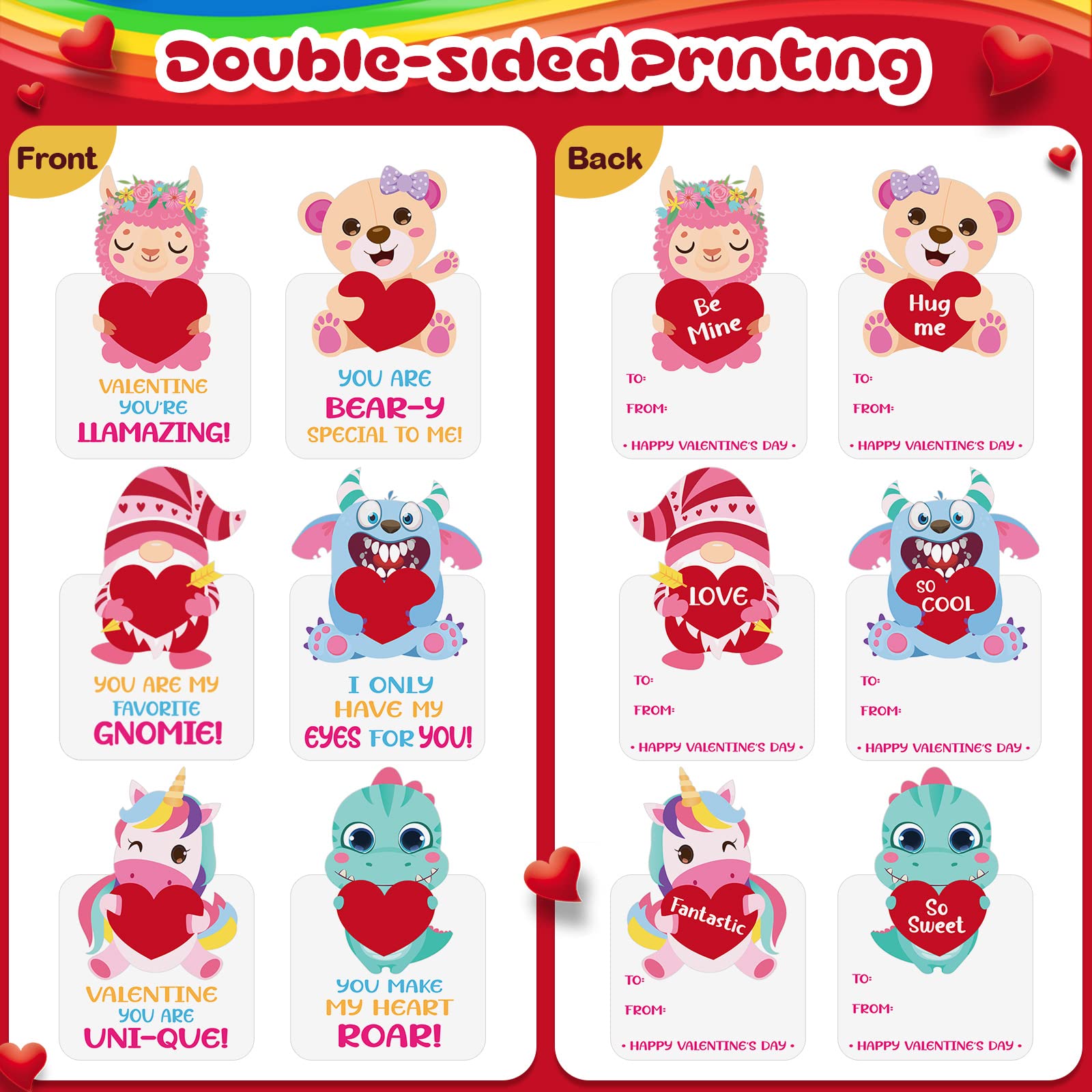 Epakh valentines bear cards add friendly variety for classroom gifting