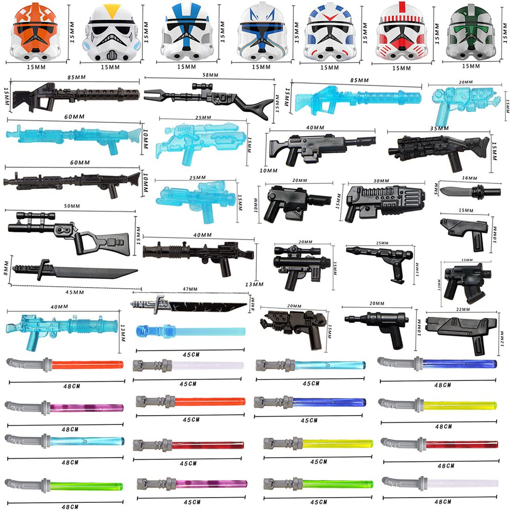 EPAZISOH energy guns and cannons add authentic sci-fi action to builds.