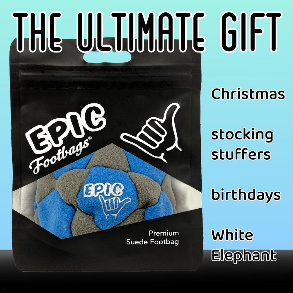 Epic Footbags Deluxe 32-panel construction for durable daily play.