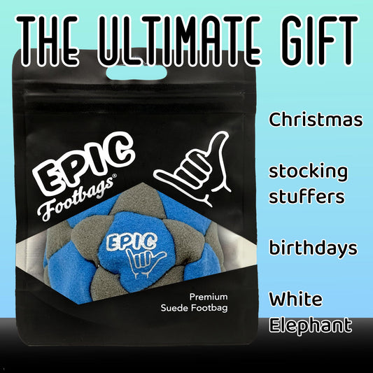 Epic Footbags Deluxe 32-panel construction for durable daily play.