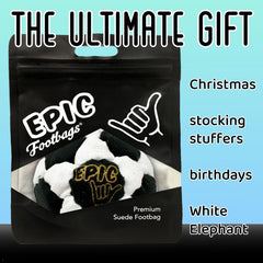 Epic Footbags soft suede grip for smoother kicks and beginners