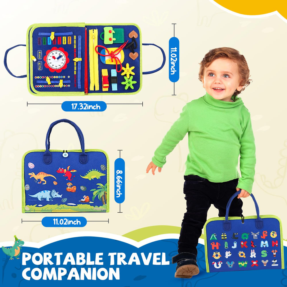 EPIMA Busy Board shoelaces highlight dressing skill development for toddlers.