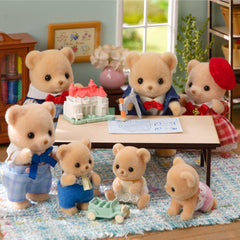 Epoch Biscuit Bear Lloyd designer at desk inspires craft and planning activities.