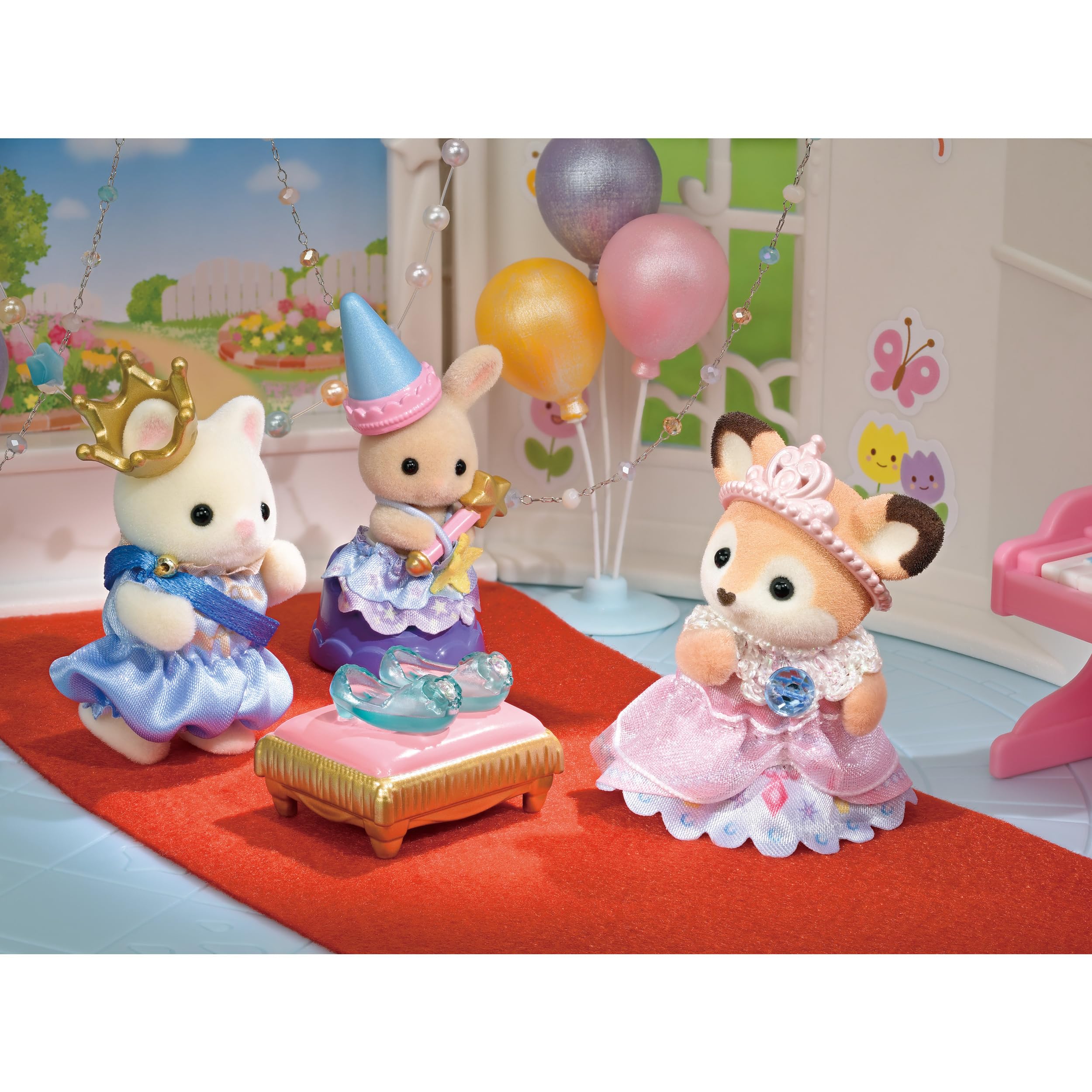 Epoch Sylvanian Families Recital Set: Lucia deer princess figure for storytelling play.