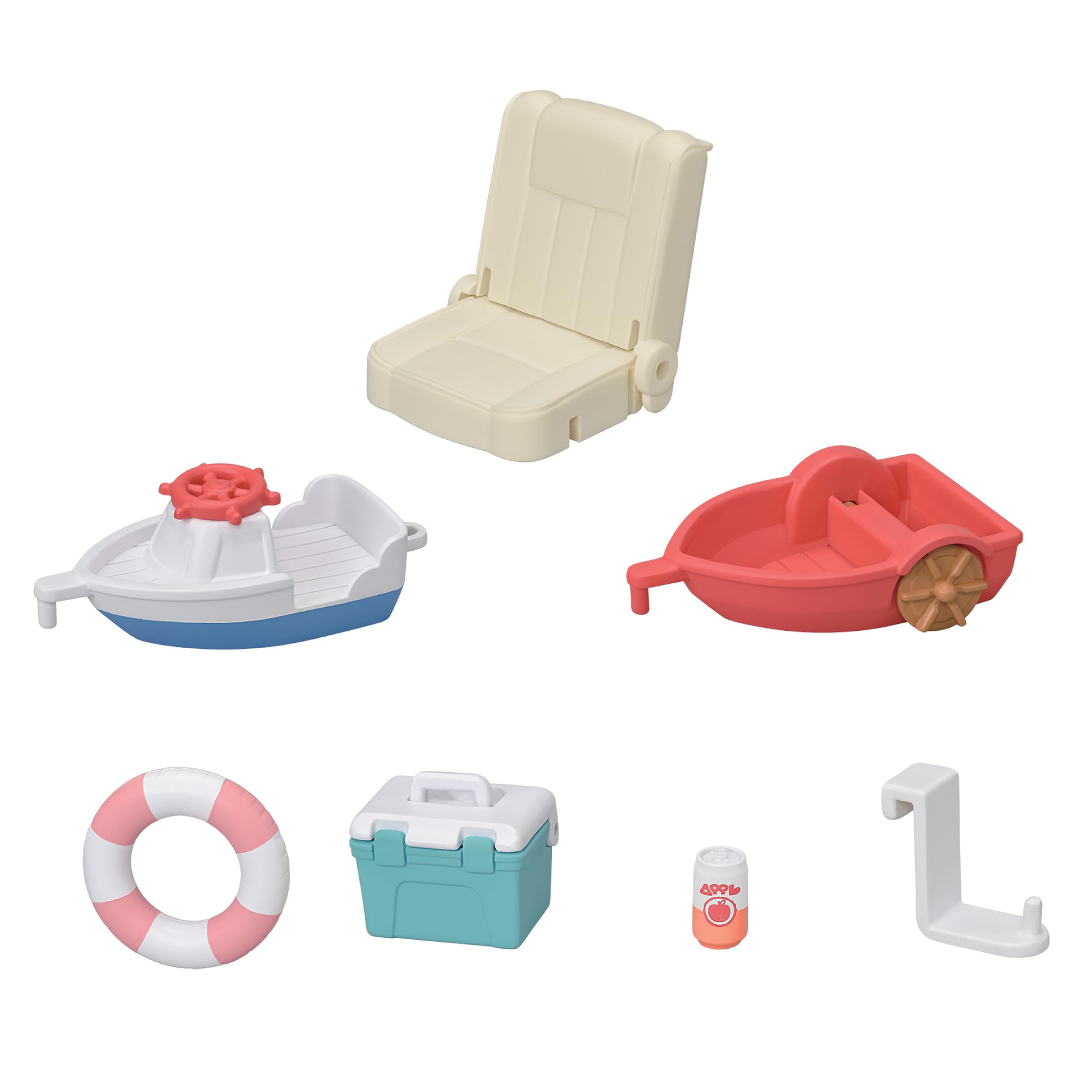 Epoch Sylvanian boat-connecting-parts enable larger fleet play.