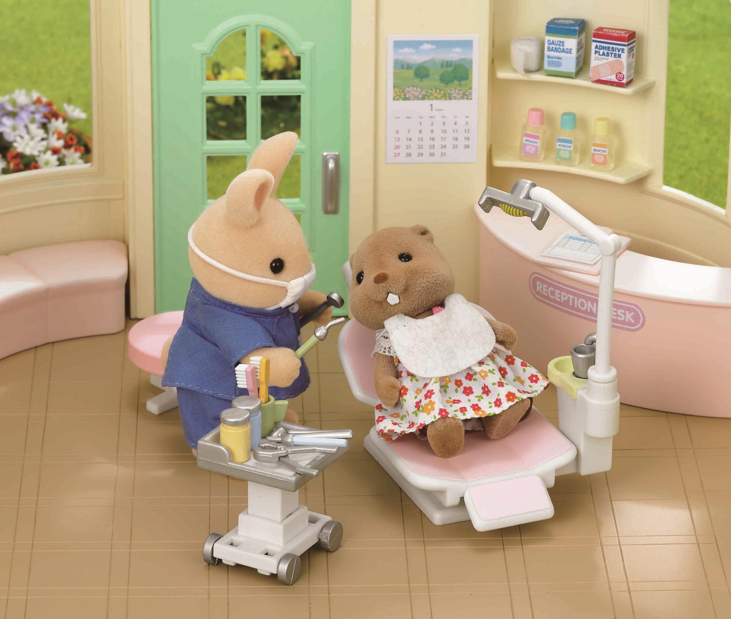 Epoch Sylvanian dentist kit H-14 packaging