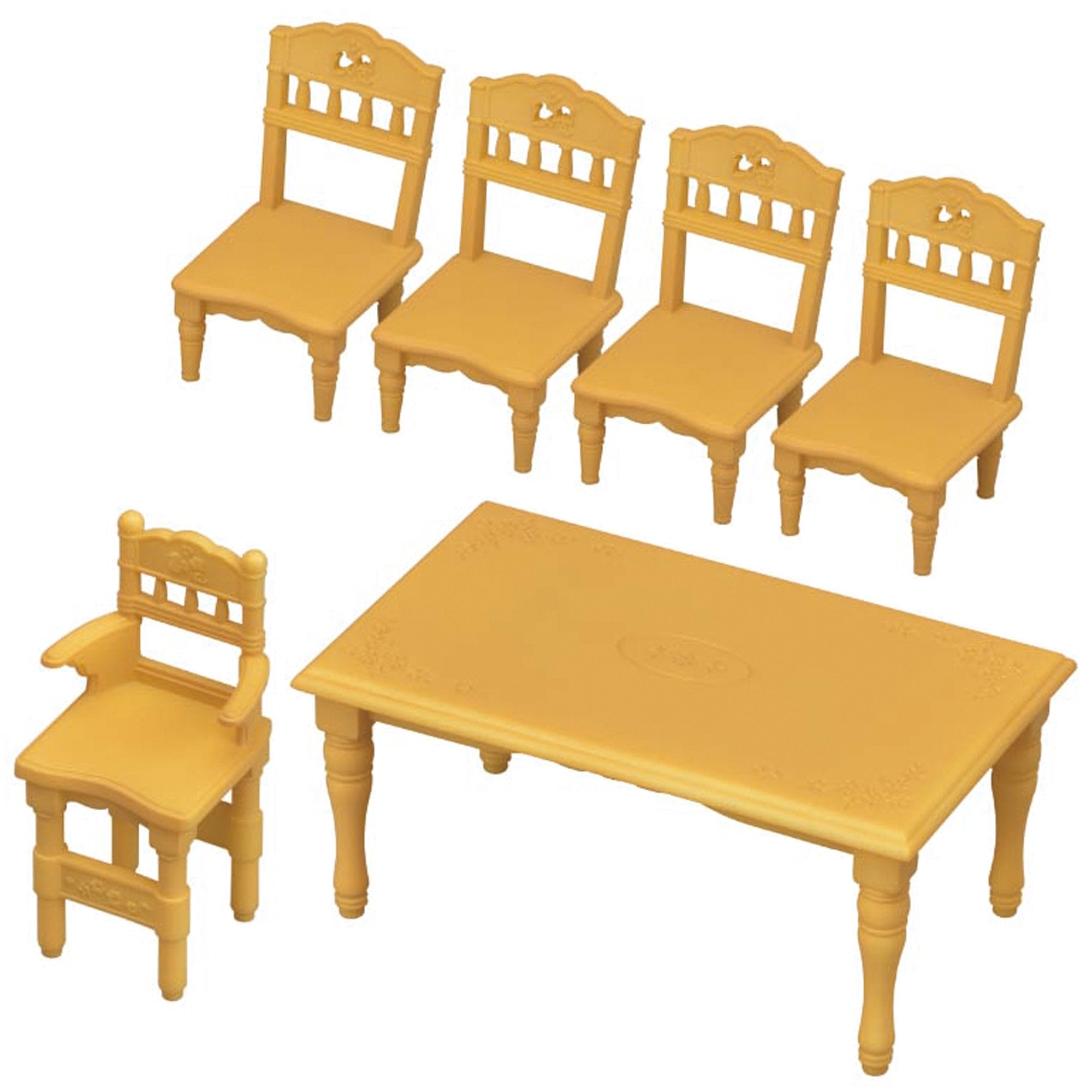 Epoch Sylvanian baby chairs provide free-standing seating for little guests