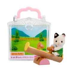 Epoch Sylvanian Families seesaw B-40 front view for imaginative play