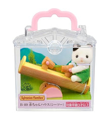 Epoch Sylvanian Families seesaw B-40 side view promotes cooperative play