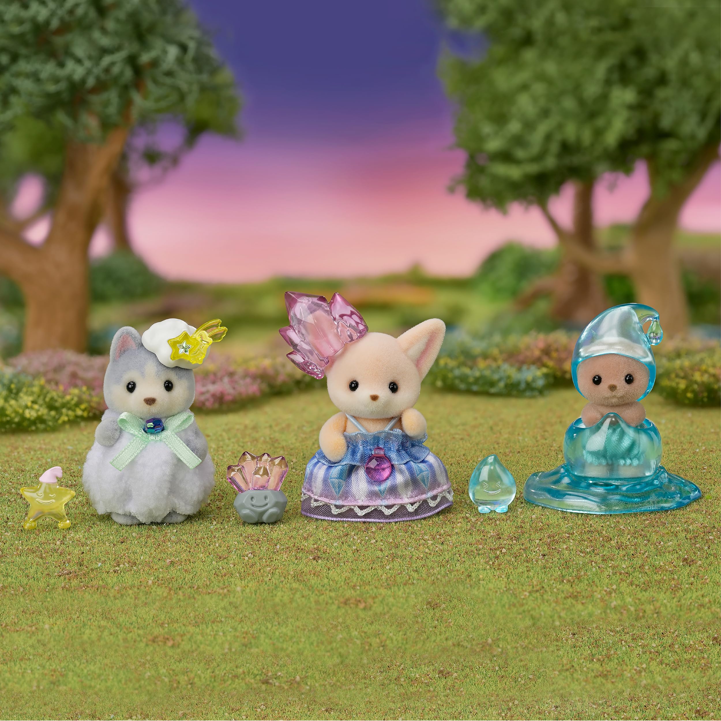Epoch Sylvanian Families: Kayley the Lakco baby with ladder accessory