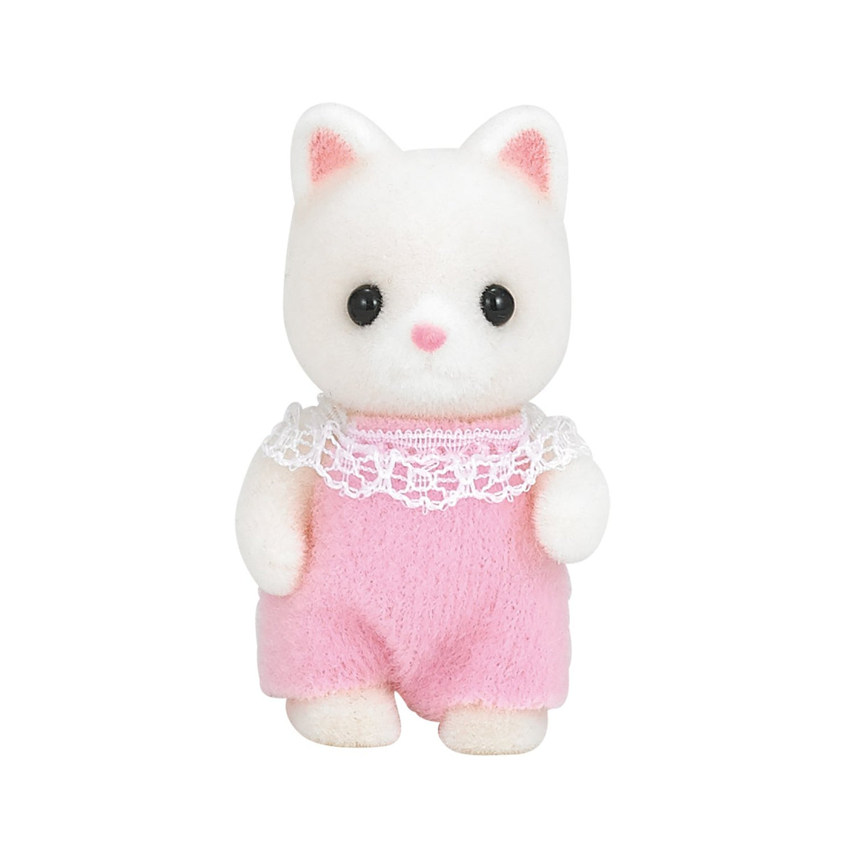 Epoch Sylvanian Silk Cat Baby doll ready for imaginative play