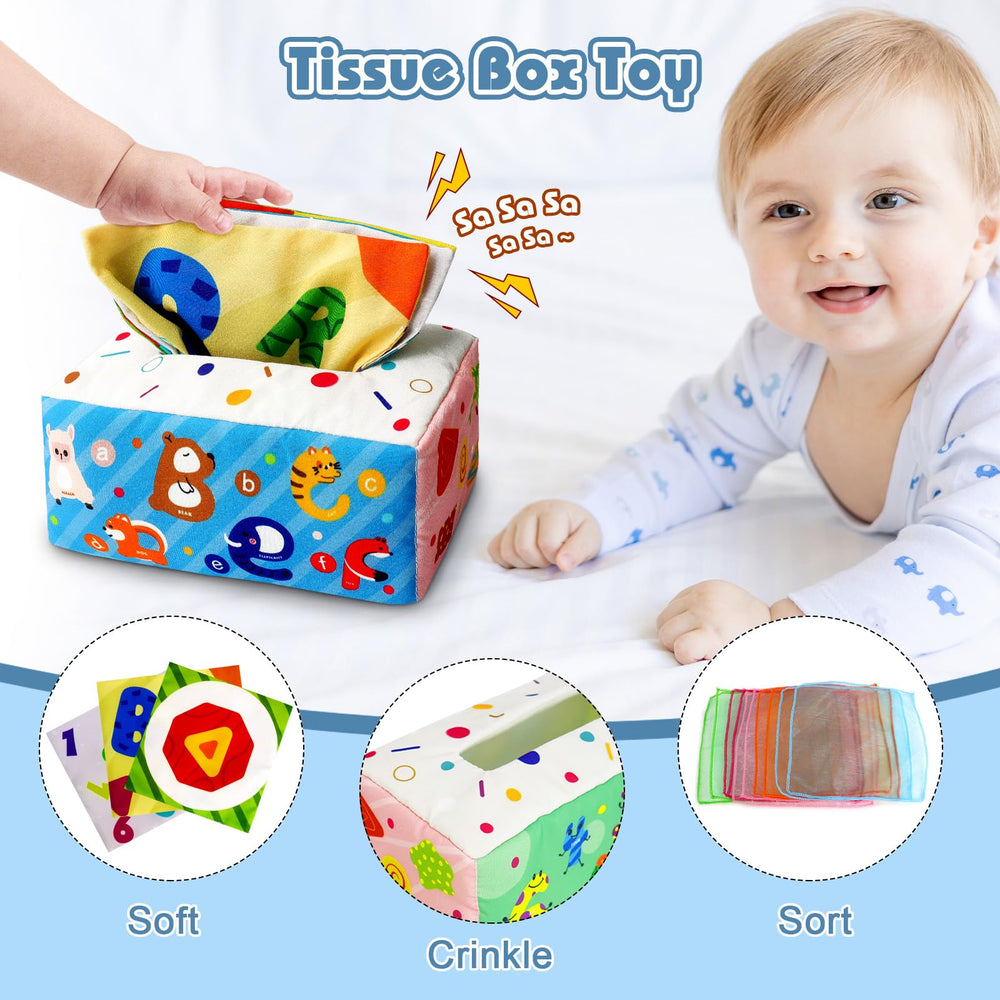 Epogg Montessori activity cube offers varied textures and shapes for sensory learning.