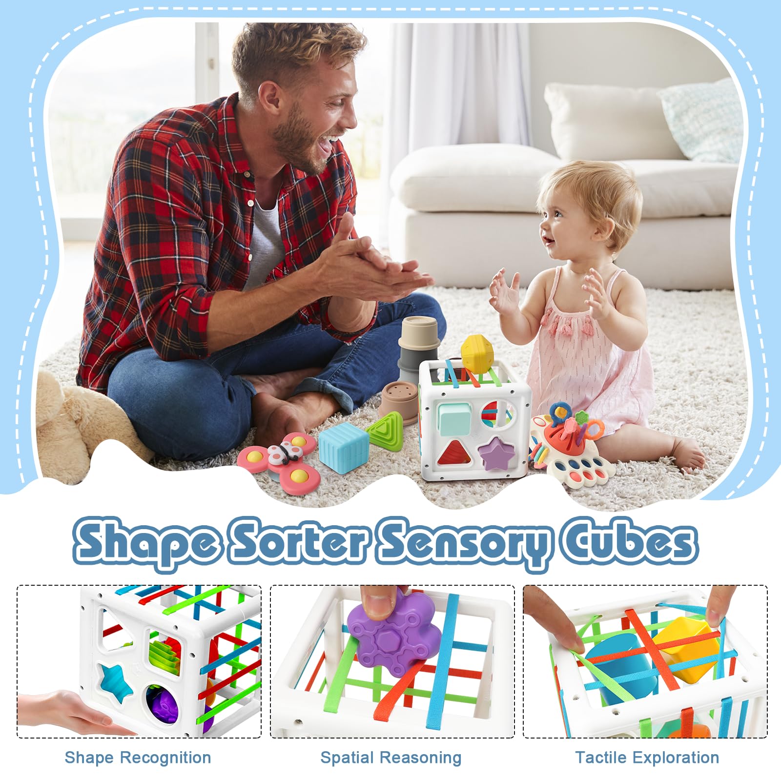 Epogg stacking blocks support fine motor control and early math concepts.