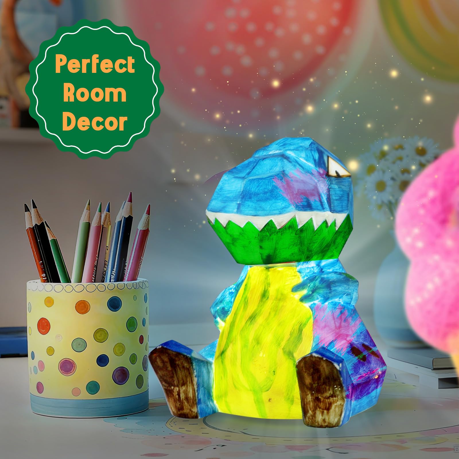 EPUMP stickers for personalizing the dinosaur lamp design
