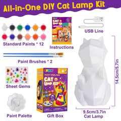 EPUMP Paint Your Own Cat Lamp Kit — gift box packaging for birthdays
