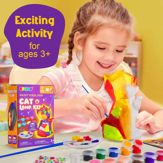EPUMP Paint Your Own Cat Lamp Kit — soft silicone cat lamp safe for painting