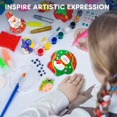 EPUMP Seashells and paints included simplify at-home kid crafts.