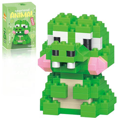 Eqkasio Easter crocodile block set box with 162 pieces for kids.