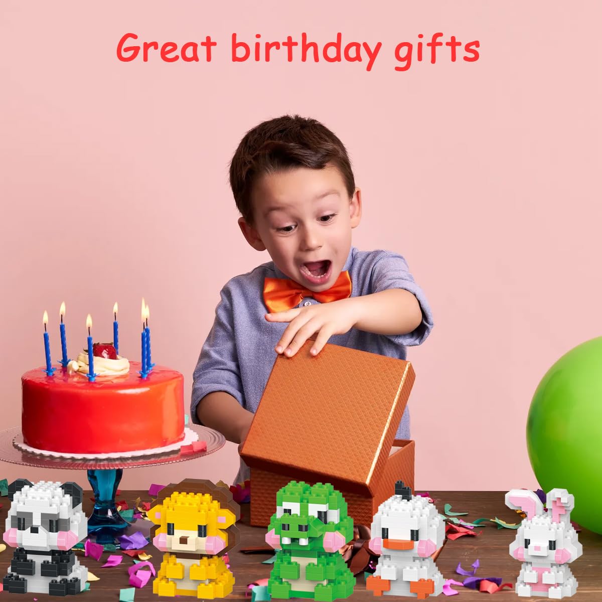 Eqkasio Easter crocodile brick set packaging highlights gift idea.
