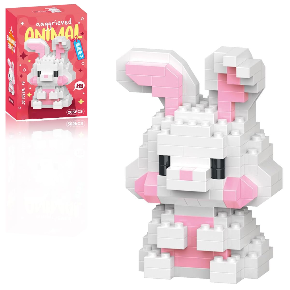 Eqkasio Easter rabbit blocks assembly highlights creative play and fine motor skills