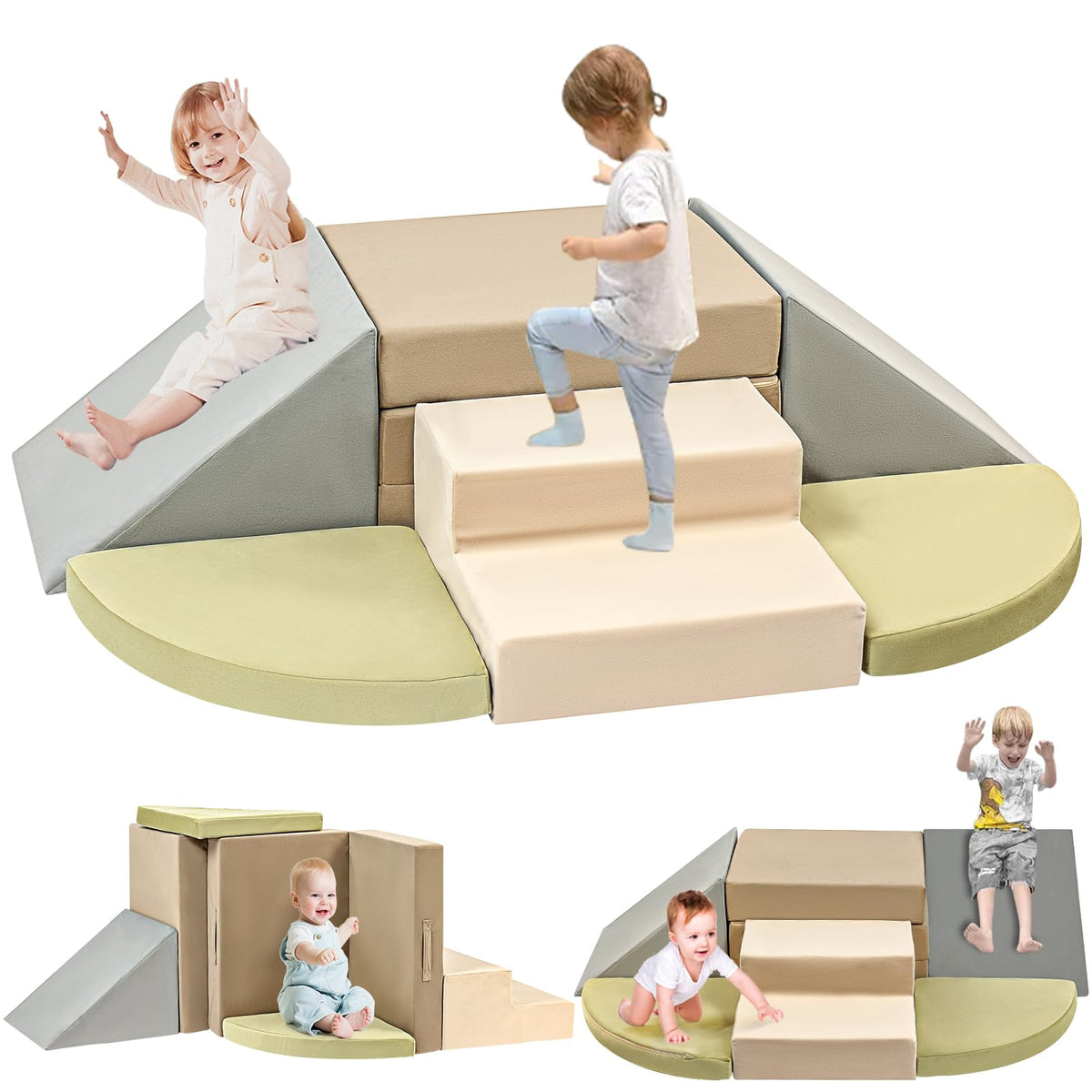Erament 6-piece climbing toy set indoor encouraging safe imaginative play