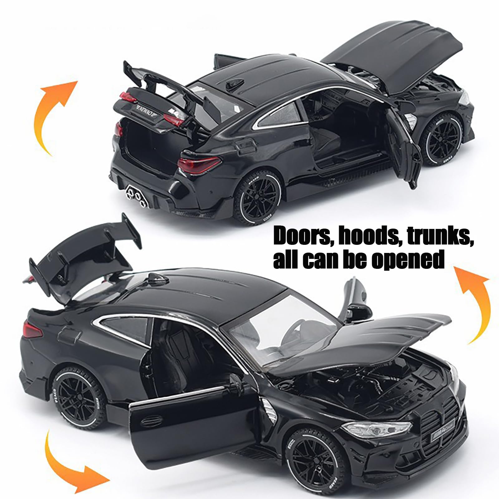 ERBADIHAGO M4 model car engine compartment view reveals interactive details for immersive play