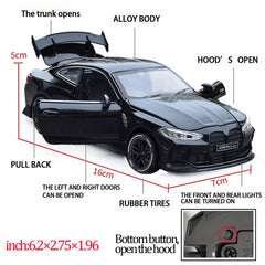 ERBADIHAGO M4 model car open doors depicting accessible cockpit for easy role-play