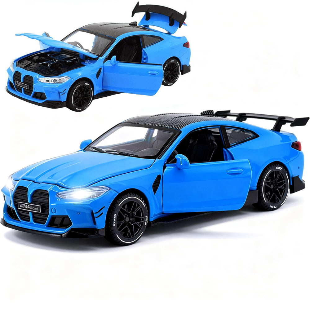 ERBADIHAGO M4 blue side view highlights sturdy build and vivid color for little hands.
