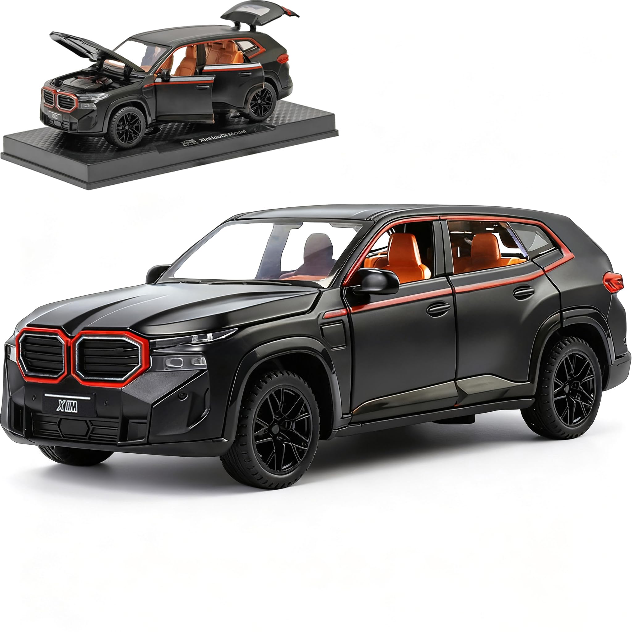 ERBADIHAGO 1/32 XM model car overview, a compact, kid-friendly collectible.