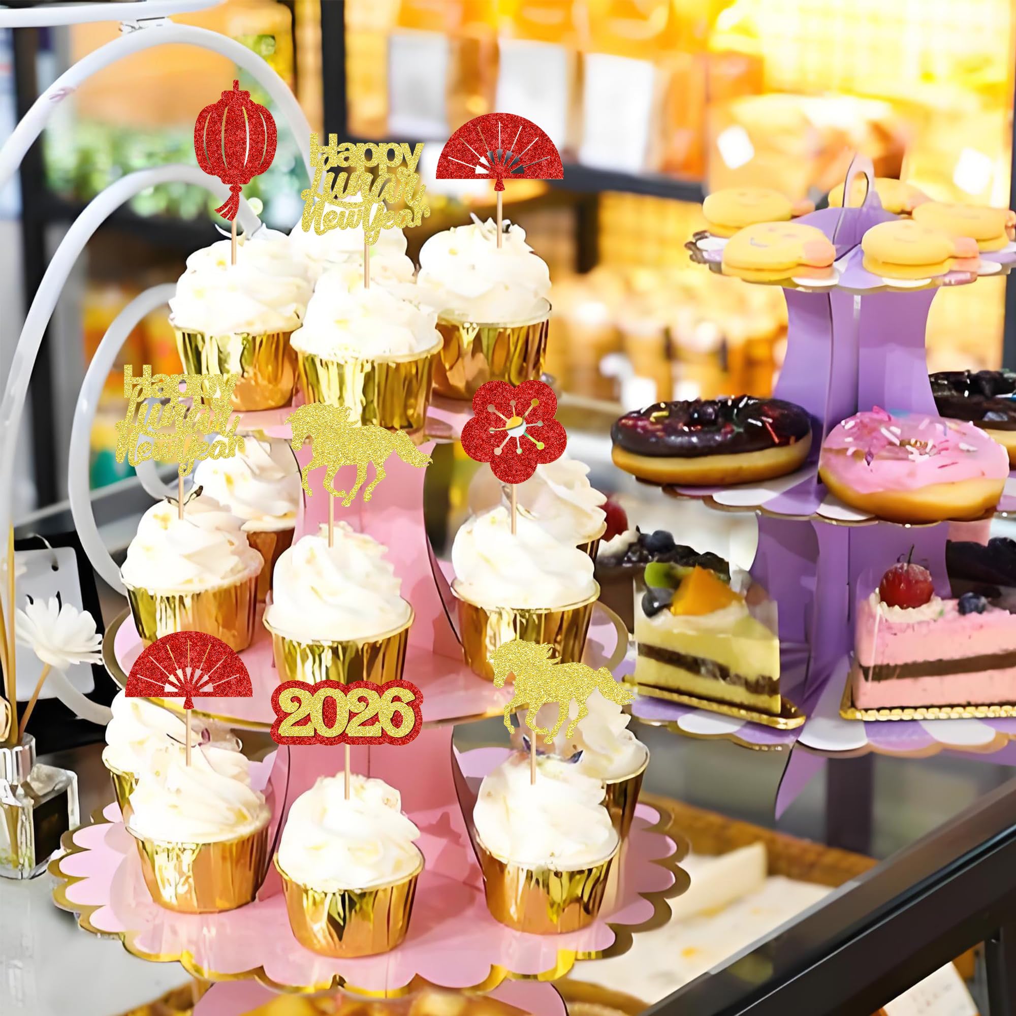 Pre-assembled toppers save time and keep treats polished