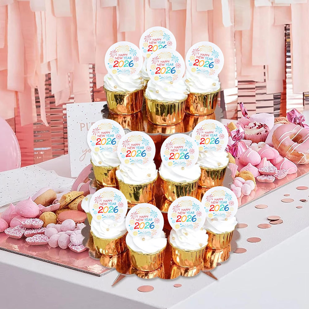 Ercadio 48-piece topper pack ideal for cakes, cookies, and pies.