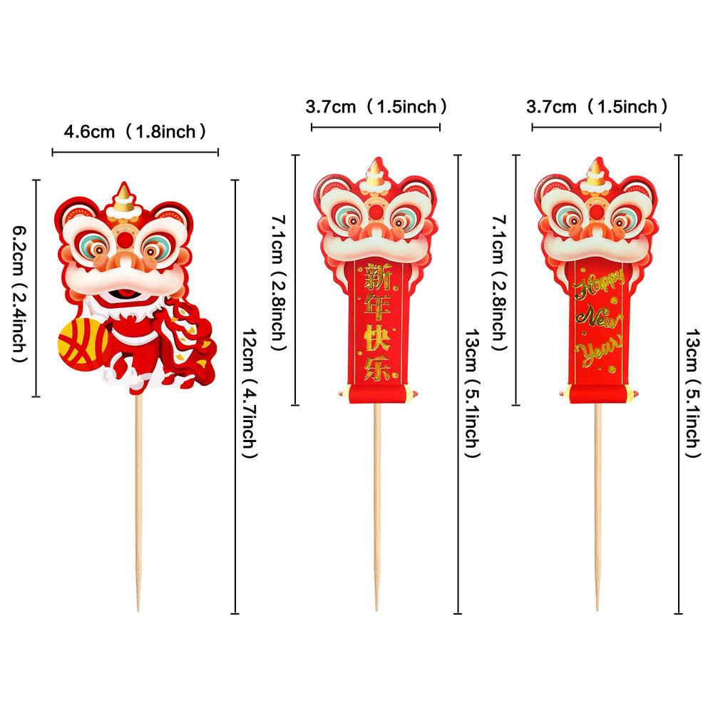 Ercadio 24 piece toppers set ready to decorate treats