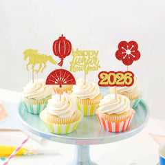 Ercadio blossom design cupcake pick for elegant party dessert decor