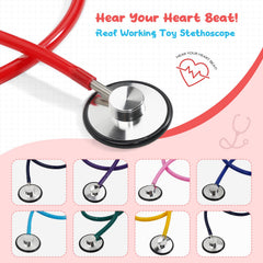 ERDOGLY Kids Stethoscope safe-play toy promotes gentle exploration of health topics.