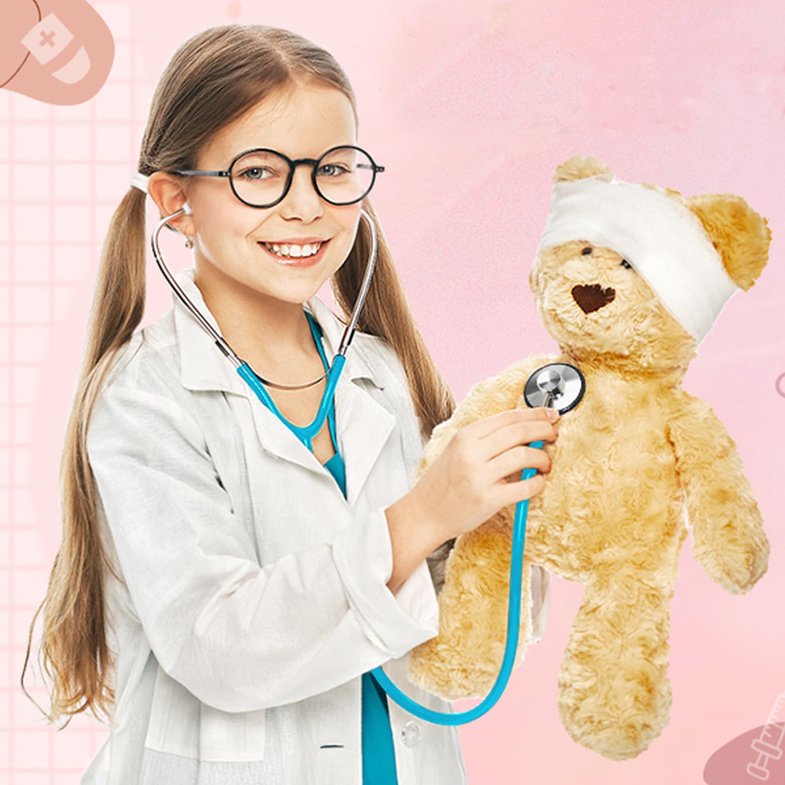 ERDOGLY two-pack stethoscope set supports shared play and imagination.